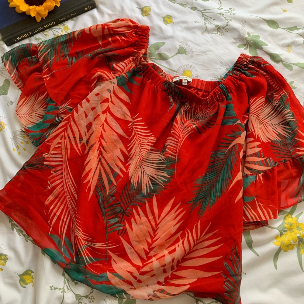 Floral Chic Off the Shoulder Top